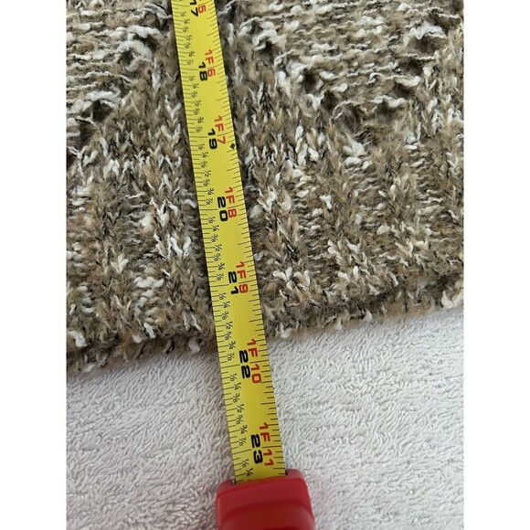 Le Chois Womens Sweater Medium Light Brown Pullover Round Neck Long Sleeves - Picture 11 of 15